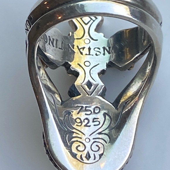 GORGEOUS KONSTANTINO GOLD &SILVER RING - Picture 2 of 7